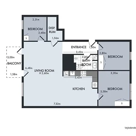 Lägenhet Sanders Arena - Inviting Three-bedroom Close To Metro Station